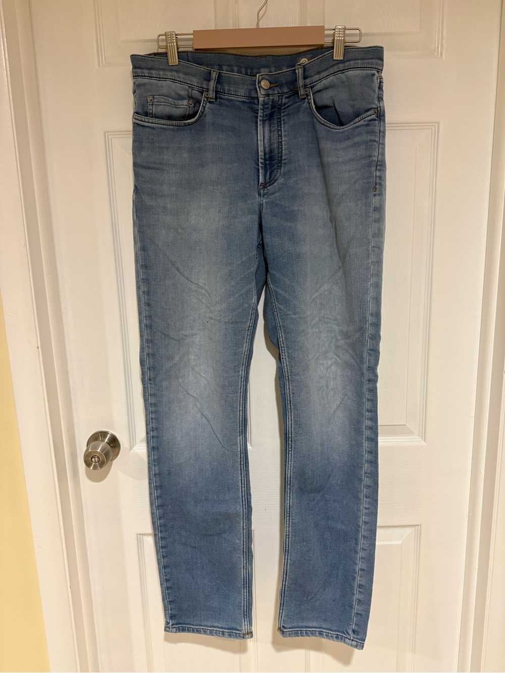 Faherty Light Blue Straight Men's Jeans